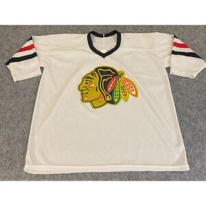 Vintage Chicago Blackhawks Maska Air-Knit Hockey Jersey Youth XL
